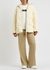 Cream quilted hooded shell coat - Jil Sander