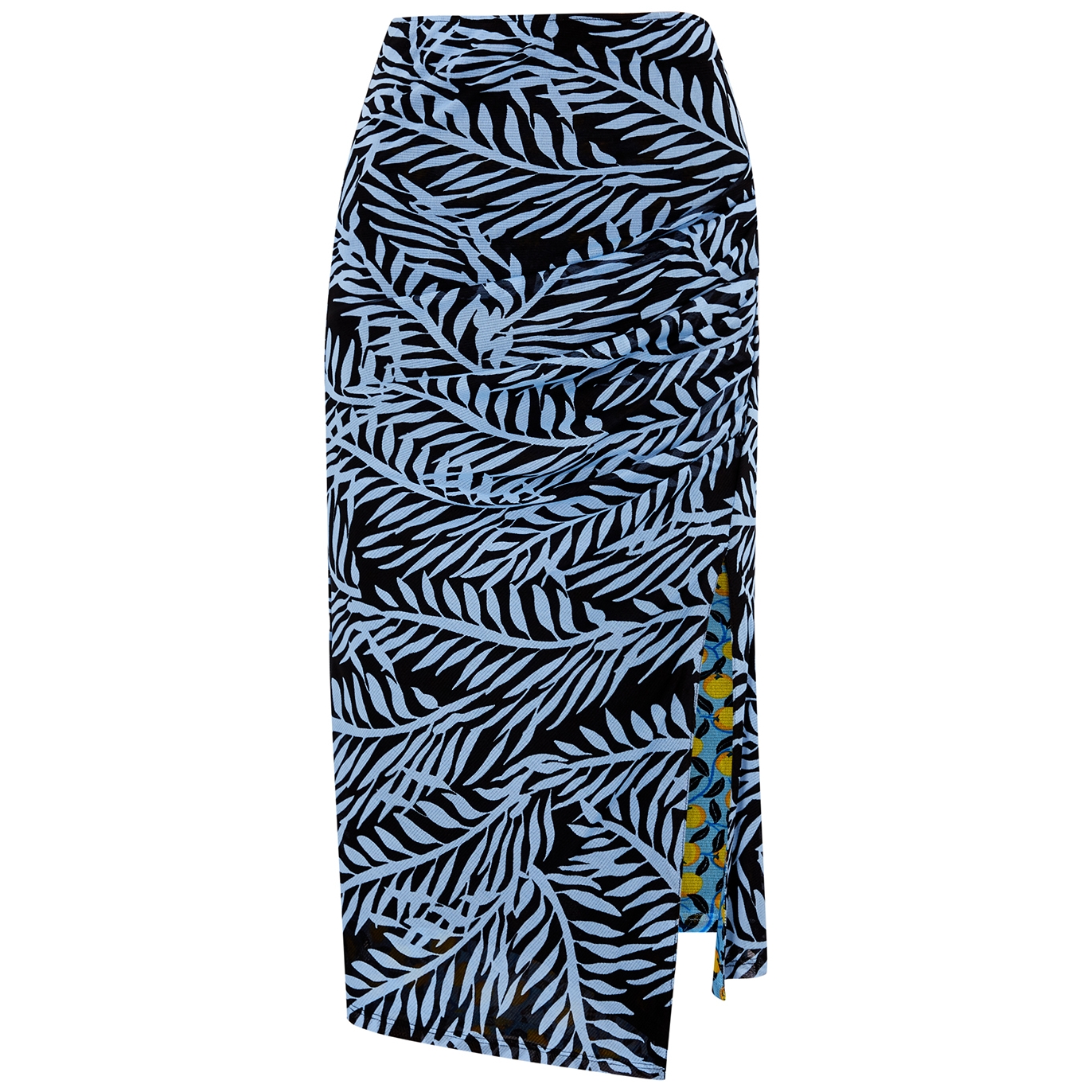 Diane Von Furstenberg Dariella Printed Reversible Tulle Midi Skirt - Blue - XS
