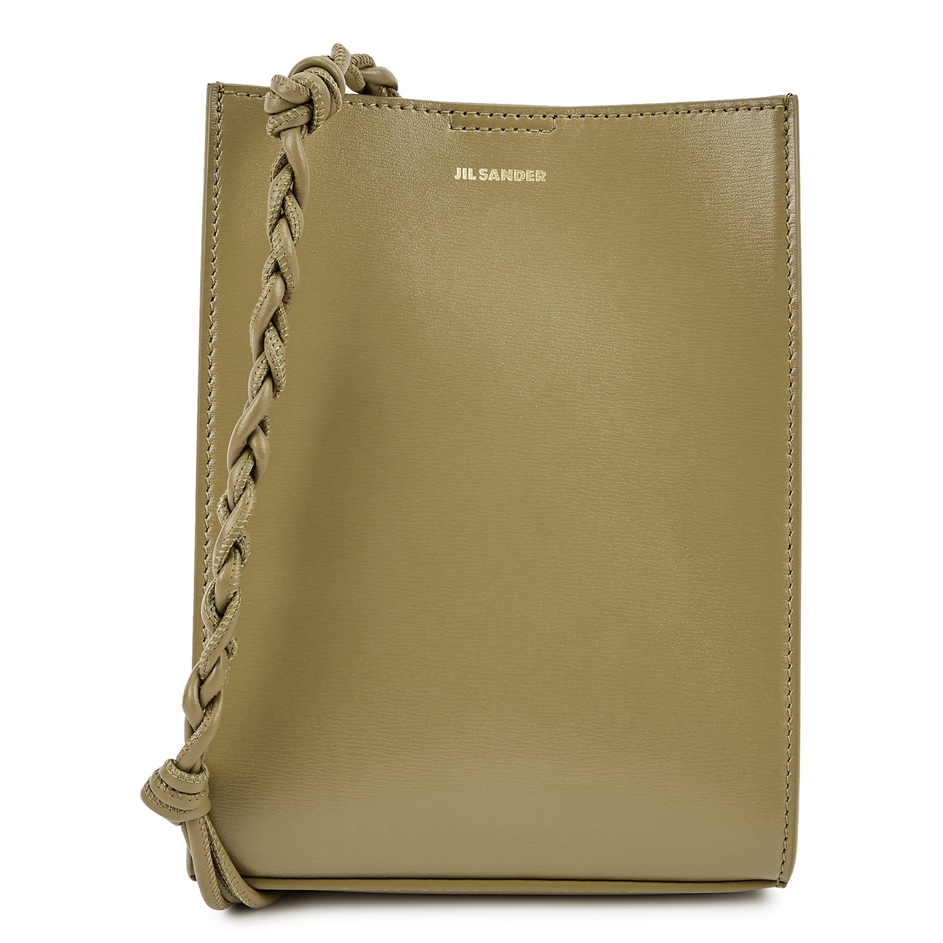 Jil Sander Tangle Olive Leather Cross-body Bag