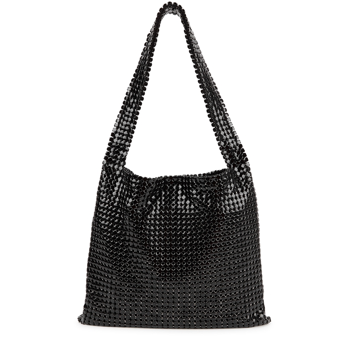 Paco Rabanne Pixel Small Black Chainmail Tote