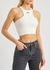 Rowing white cropped stretch-cotton tank - Off-White