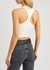 Rowing white cropped stretch-cotton tank - Off-White