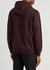 Plum hooded cotton sweatshirt - COLORFUL STANDARD