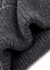 Dark grey ribbed wool beanie - COLORFUL STANDARD