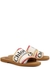 Woody sand embroidered sliders - Chloé