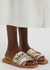 Woody sand embroidered sliders - Chloé