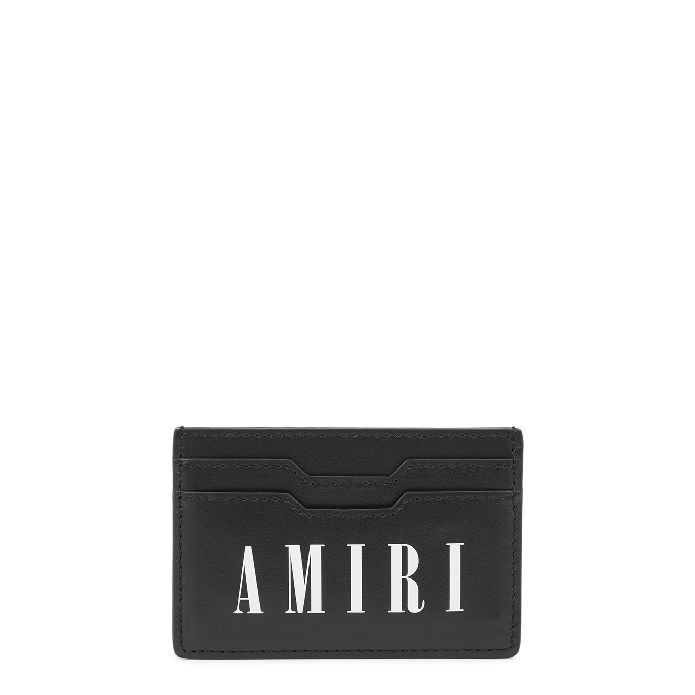 Amiri Black Logo Leather Card Holder