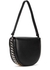 Frayme Flap medium black faux leather shoulder bag - Stella McCartney