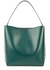 Frayme dark green faux leather tote - Stella McCartney
