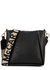 Stella Logo mini black faux leather cross-body bag - Stella McCartney