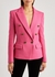 Pink double-breasted wool-crepe blazer - Alexandre Vauthier