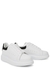 KIDS Oversized white leather sneakers - McQueen