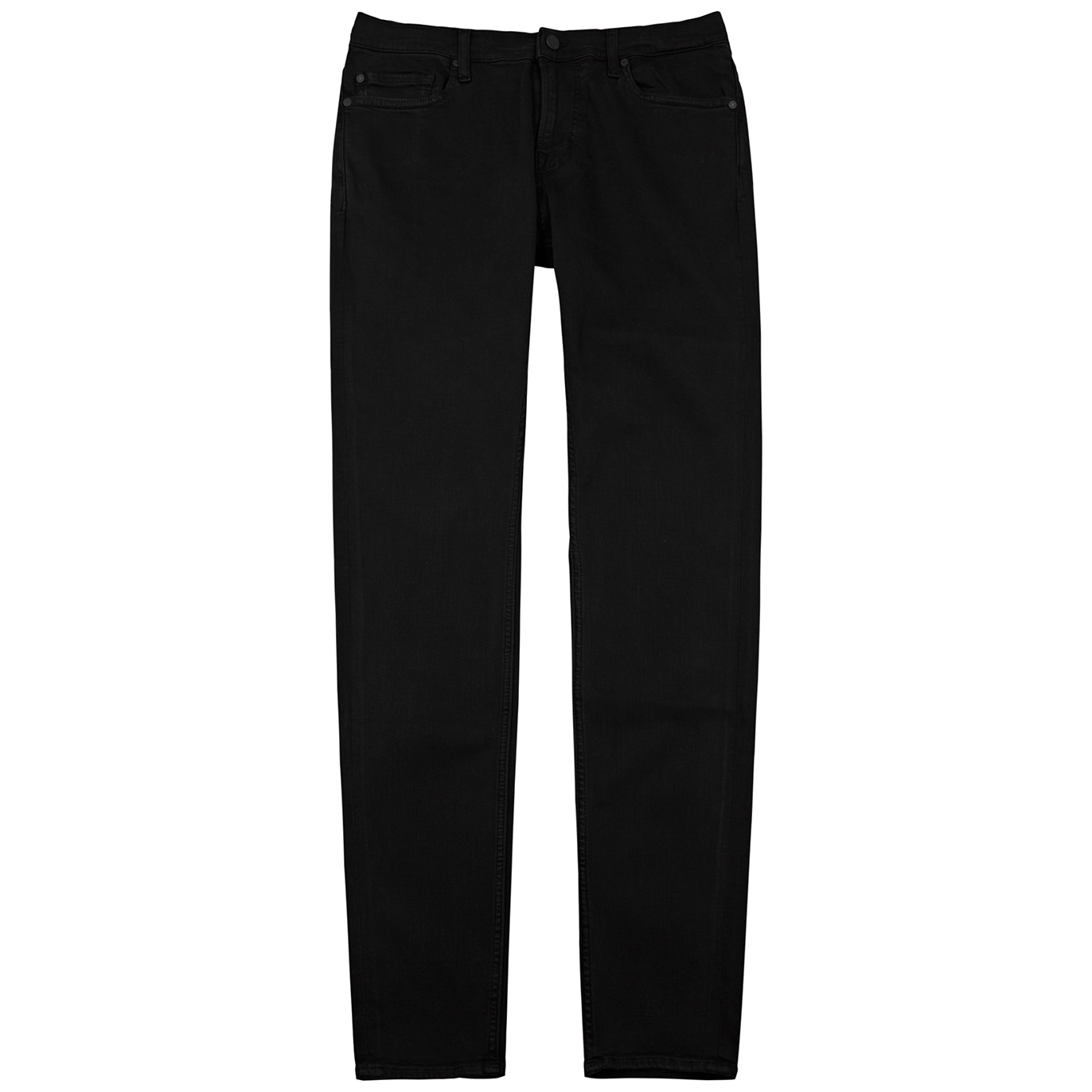7 For All Mankind Paxtyn Luxe Performance Plus+ Black Skinny Jeans