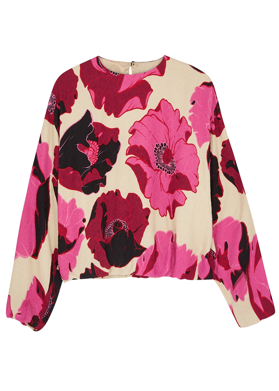 Dries Van Noten Capo floral-print textured blouse - Harvey Nichols