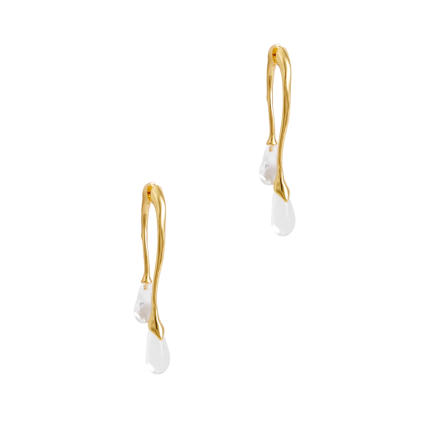 Alexis Bittar Lucite And 14kt Gold-plated Drop Earrings - One Size