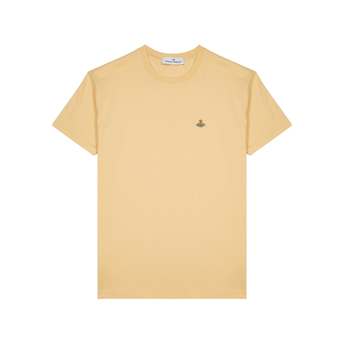 Vivienne Westwood Yellow Logo Cotton T-shirt