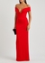 Marlowe red off-the-shoulder gown - Solace London