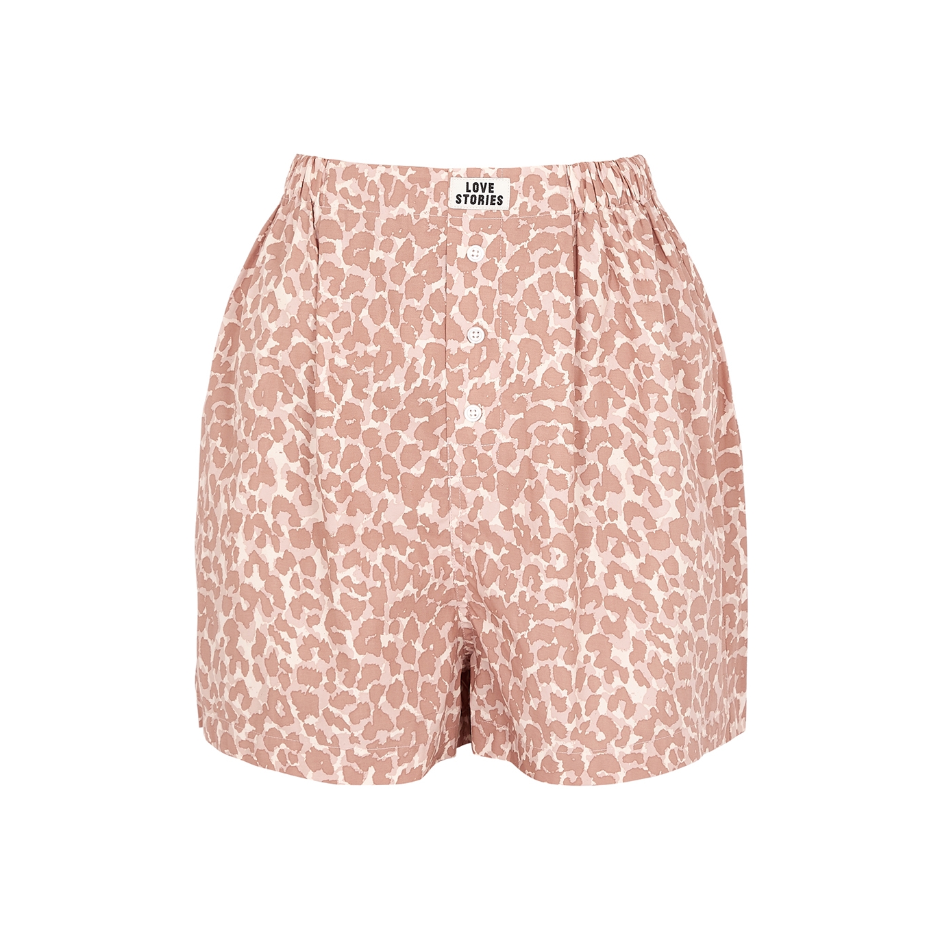 Love Stories Alfie Leopard-print Cotton Pyjama Shorts - Pink - XS