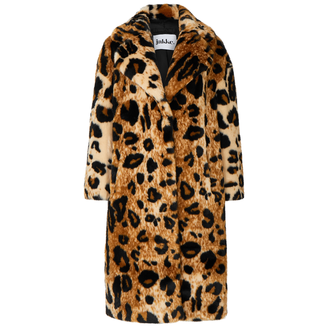 Jakke Katie Leopard-print Faux Fur Coat - L