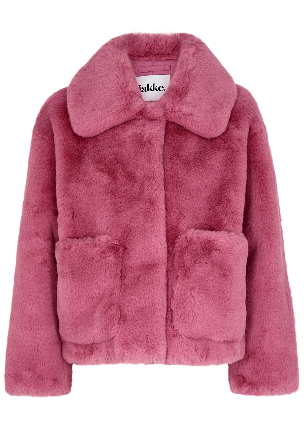 JAKKE Traci pink faux fur coat - Harvey Nichols