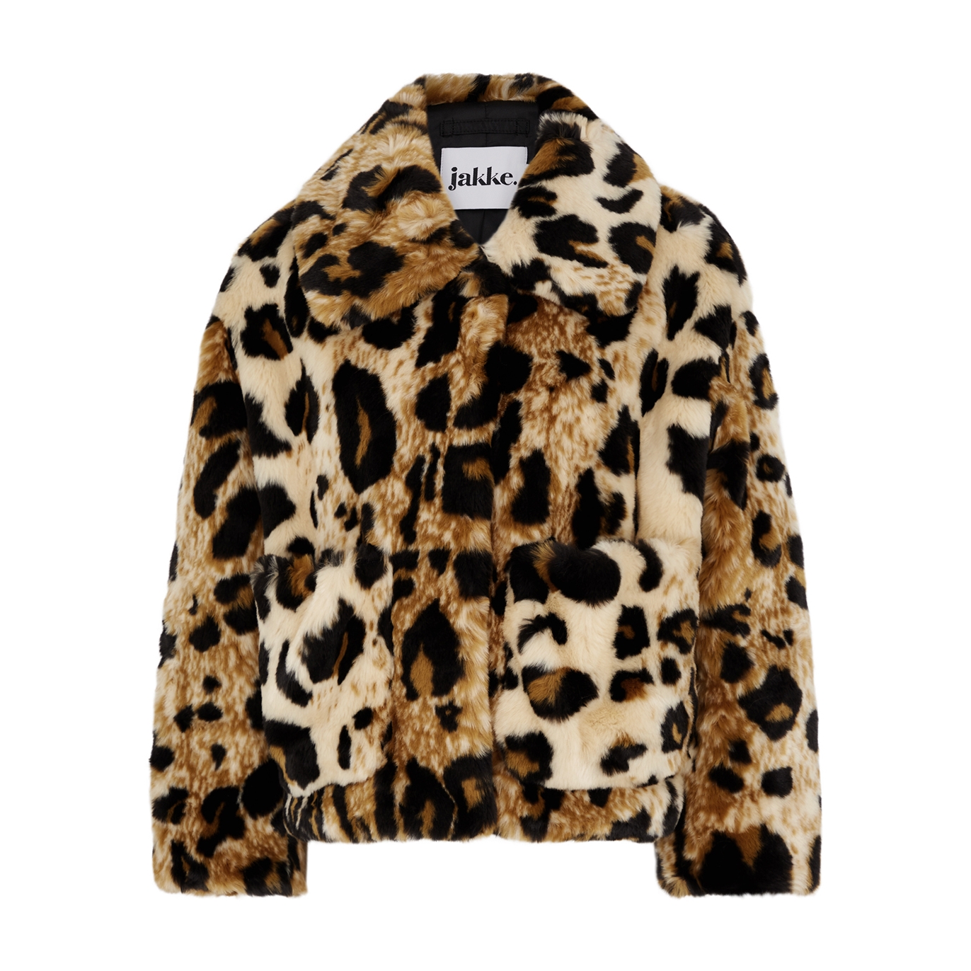 Jakke Traci Leopard-print Faux Fur Coat - L