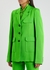 Green woven blazer - Victoria Beckham