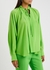 Green silk crepe de chine blouse - Victoria Beckham