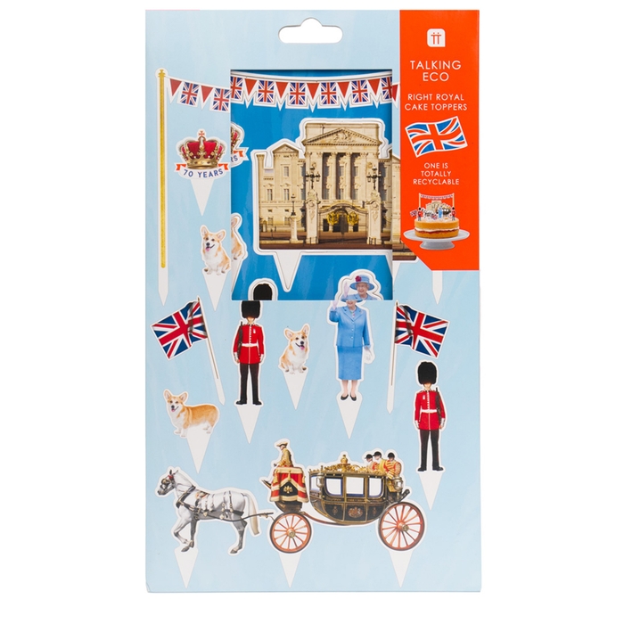 Talking Tables Right Royal Spectacle Cake Toppers X 12