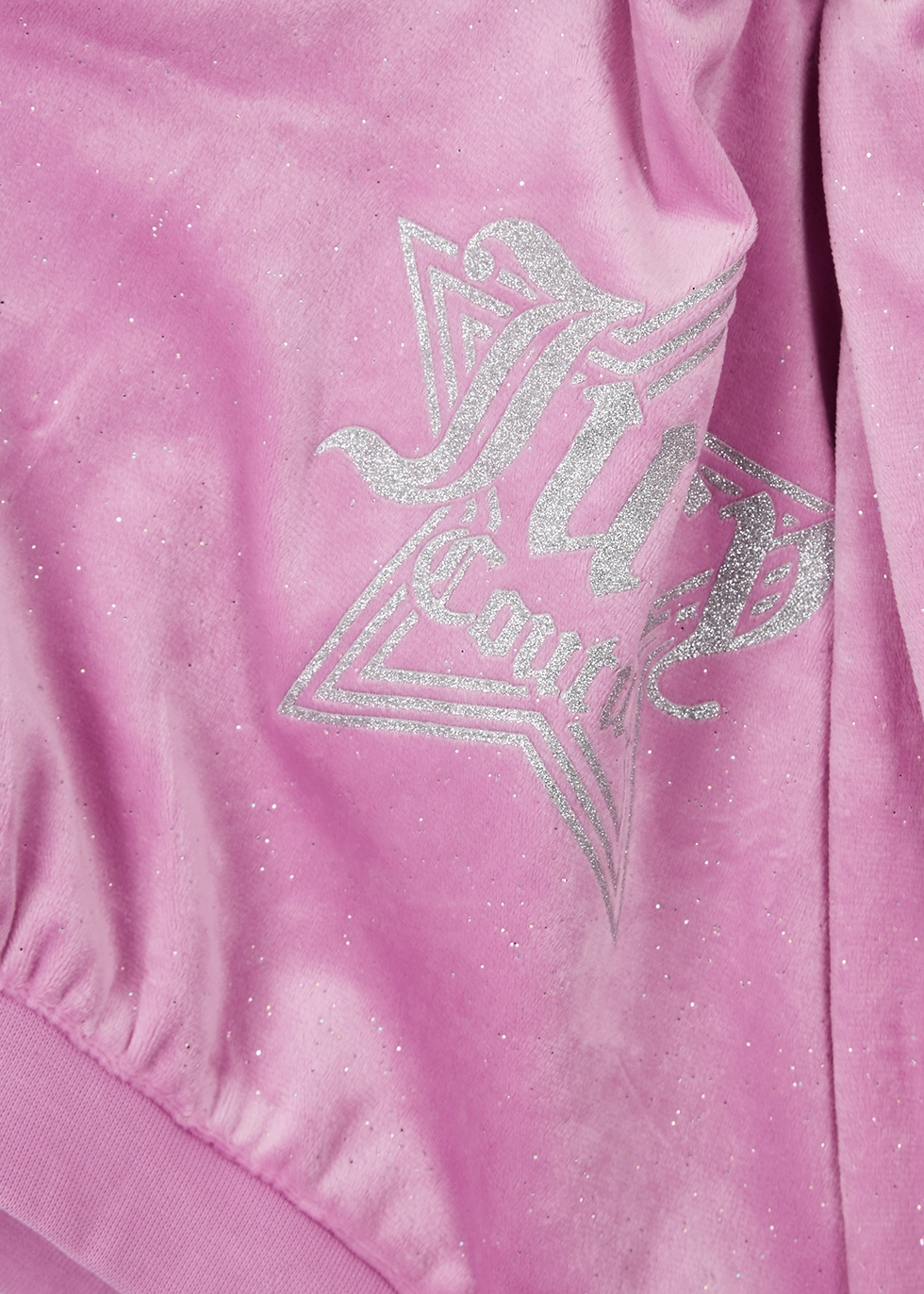 KIDS Pink glittered velour tracksuit 6-36 months Harvey Nichols Girls Sport & Swimwear Sportswear Tracksuits 