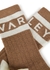 Brown logo fleece socks - Varley