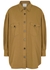 Olive cotton-twill overshirt - forte_forte