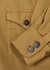 Olive cotton-twill overshirt - forte_forte