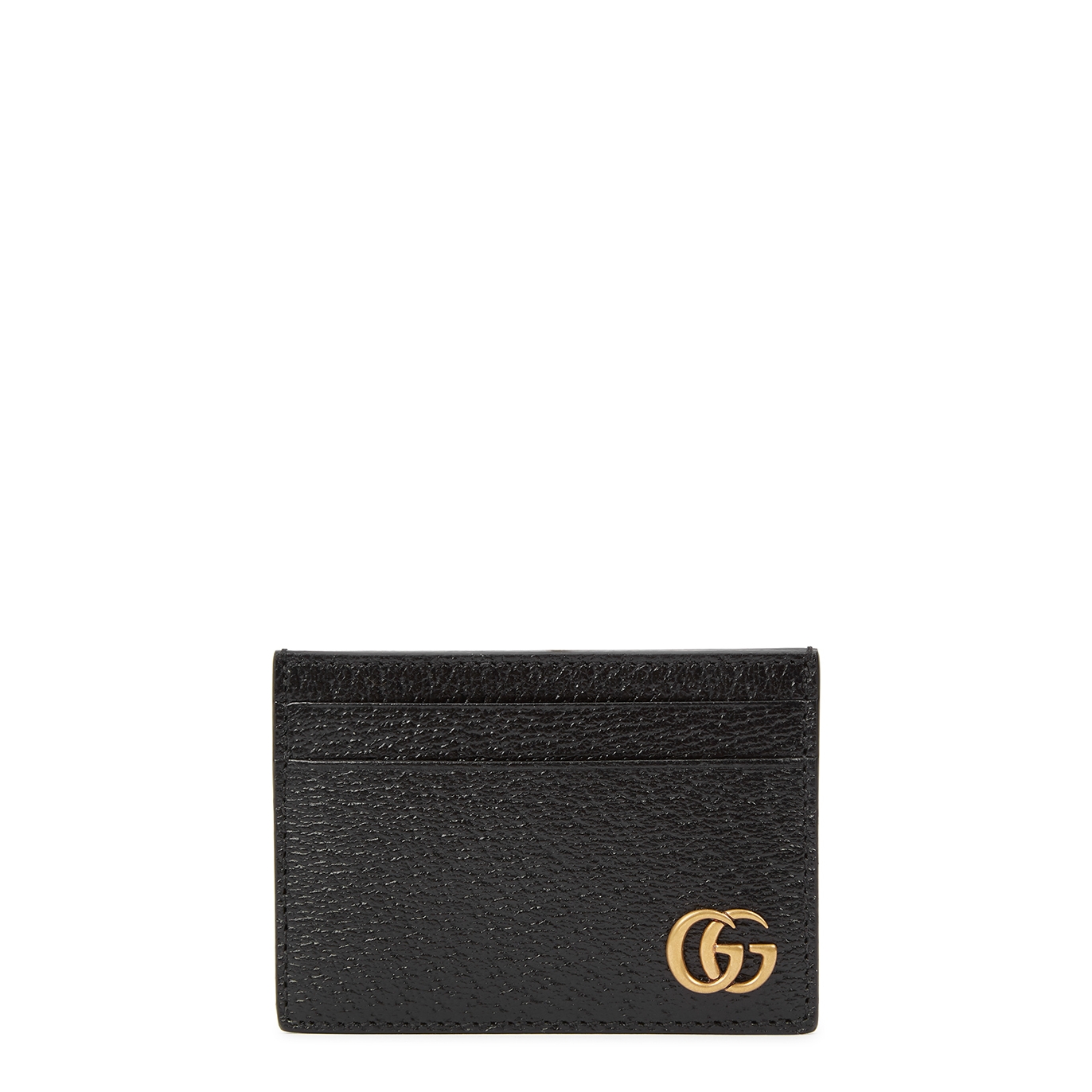 Gucci GG Marmont Leather Card Holder, Card Holder, Black