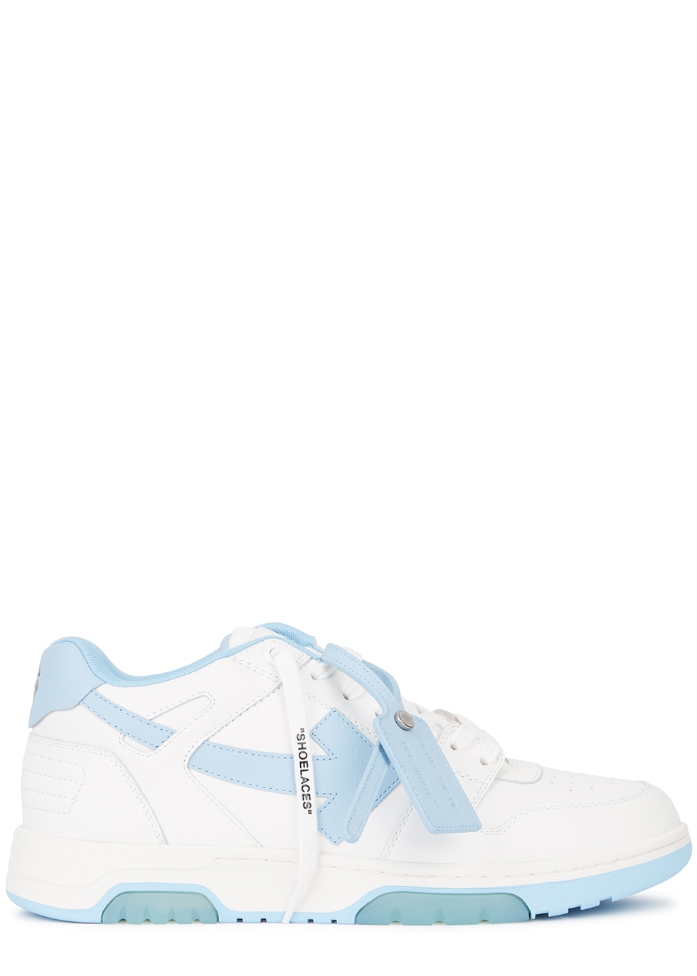 Out Of Office white panelled leather sneakers