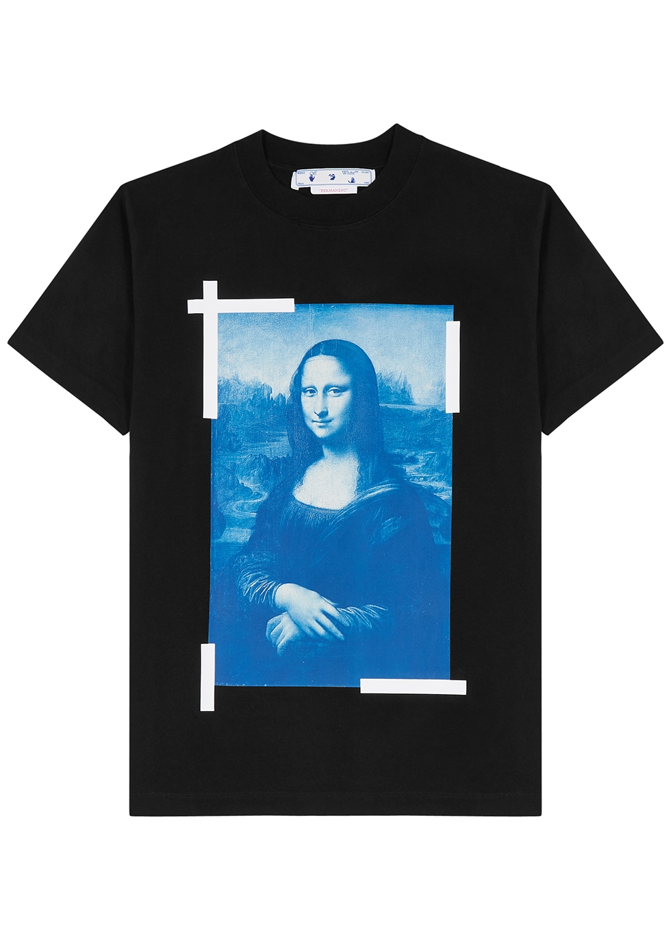 Mona Lisa black cotton T-shirt