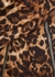 Puzzle leopard-print padded stretch-cotton coat - Marina Rinaldi