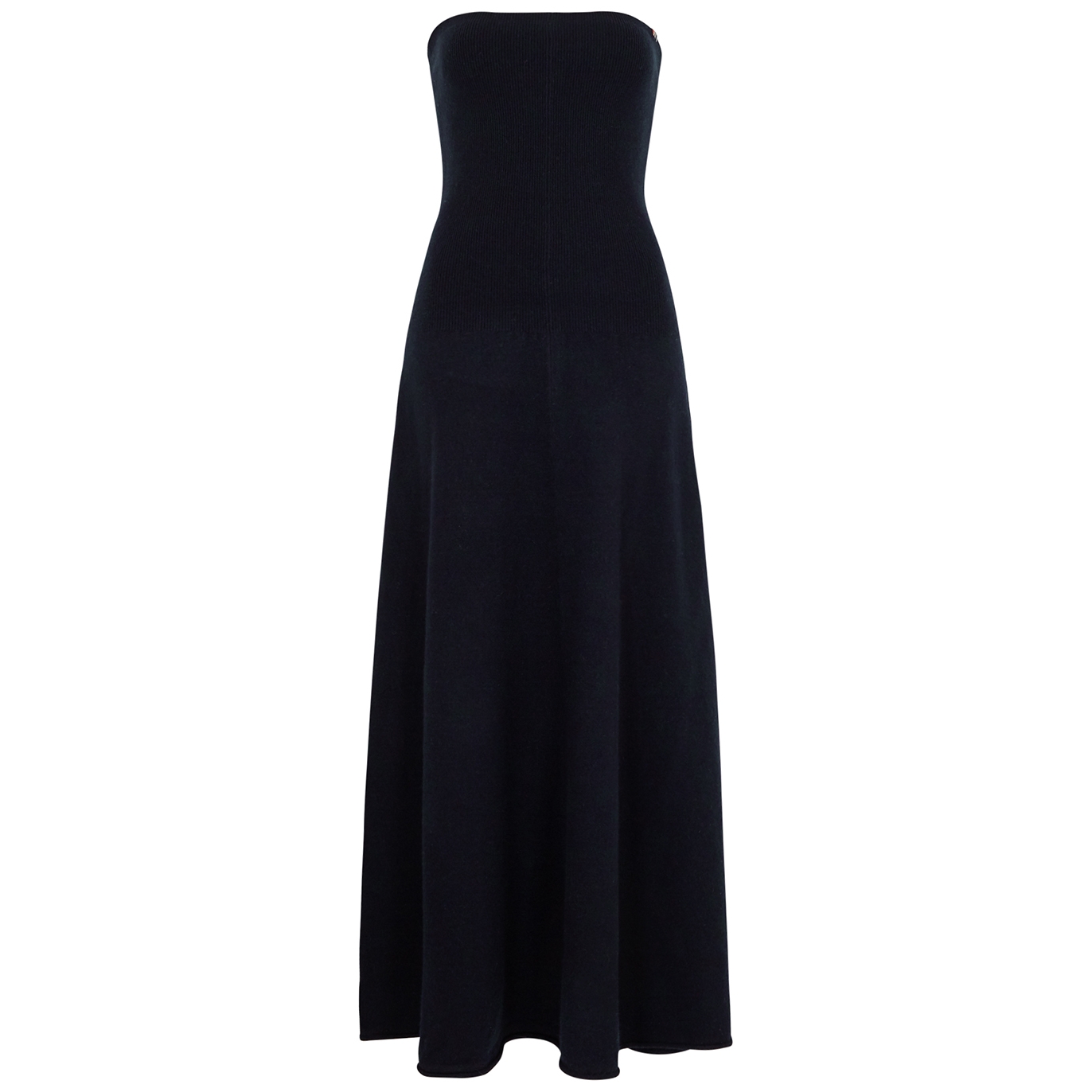 Extreme Cashmere NÂ°248 Diana Strapless Cashmere-blend Maxi Dress - Navy - One Size