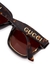 Tortoiseshell wayfarer-style sunglasses - Gucci