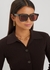 Tortoiseshell wayfarer-style sunglasses - Gucci