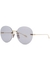 Gold-tone round-frame sunglasses - Gucci