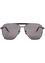 Gunmetal aviator-style sunglasses - Gucci