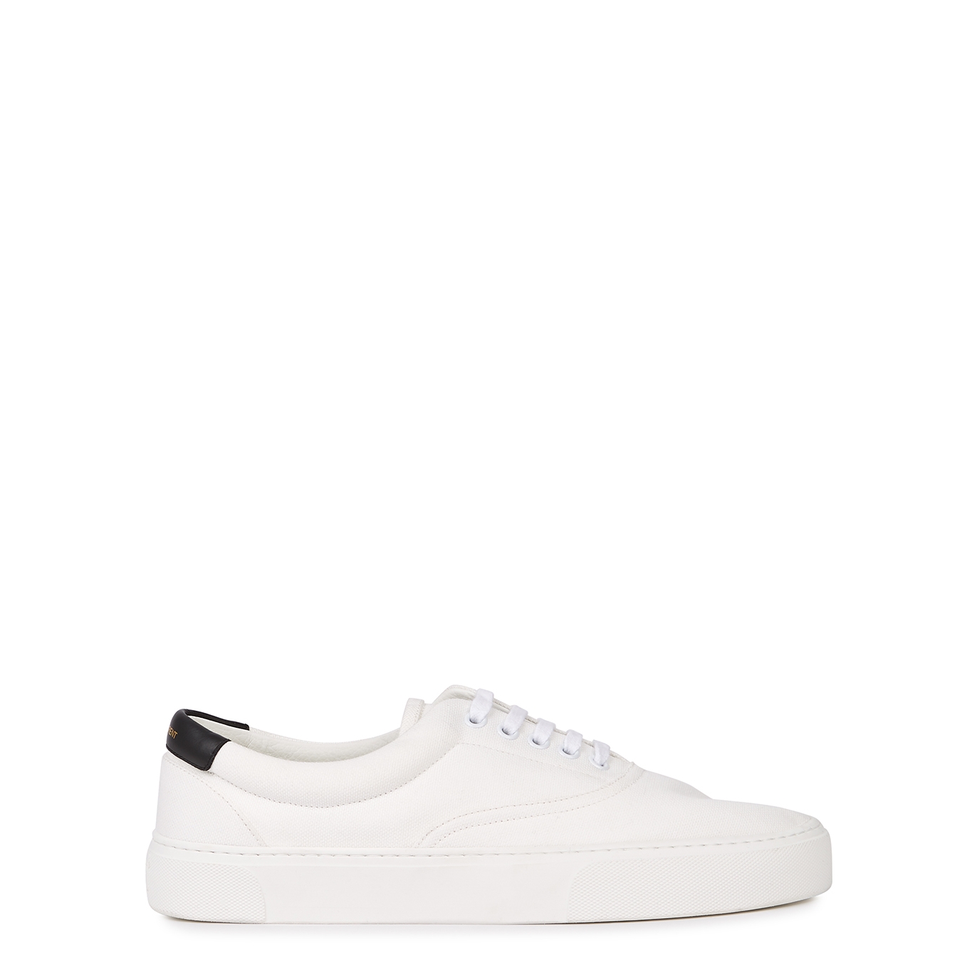 Saint Laurent Venice White Canvas Sneakers - Off White - 5