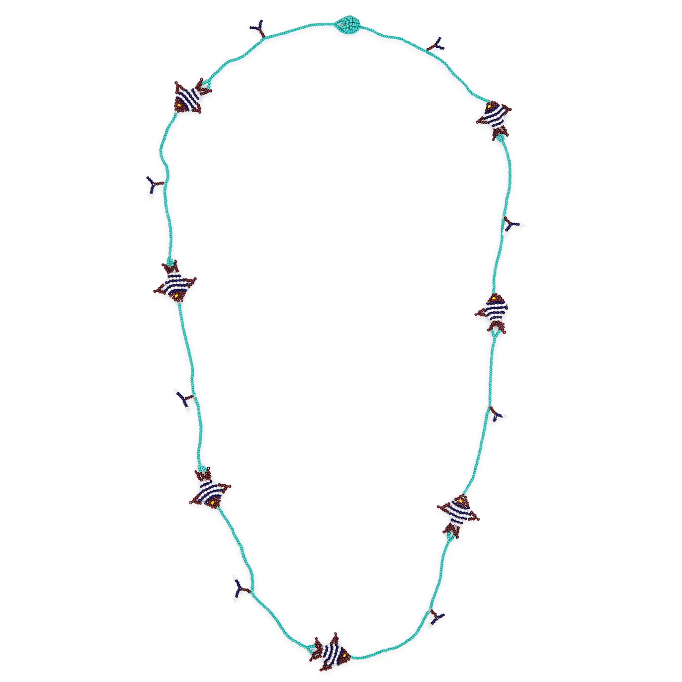 Gimaguas Nemo Blue Beaded Necklace - One Size