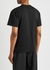 Black logo-embroidered cotton T-shirt - JW Anderson