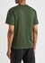 Green logo-embroidered cotton T-shirt - JW Anderson