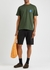 Green logo-embroidered cotton T-shirt - JW Anderson