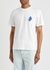 White logo-embroidered cotton T-shirt - JW Anderson