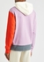 Colour-blocked hooded cotton sweatshirt - JW Anderson