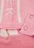 KIDS Pink logo-intarsia wool balaclava hat - Moncler