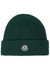 KIDS Green ribbed wool beanie - Moncler